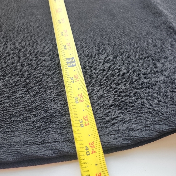 Shein Girls Short Sleeves Dress Textured Stretch Button Detail Midi Black 11-12Y - Picture 10 of 11